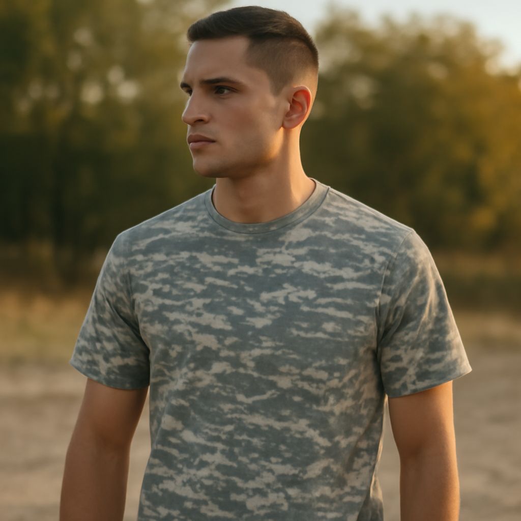 Camo shirts and camo t-shirts in modern fashion